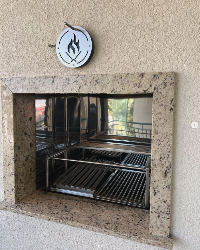 Novo modelo de grelha inox